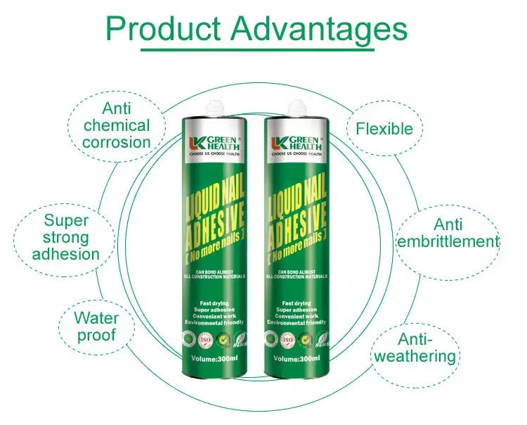 Green Health Nail Free Glue – No More Nails Adhesive LUXWORLD