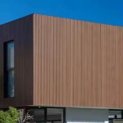 Sandy Brown Outdoor Wall Panel – Textured WPC Exterior Cladding extra image 2