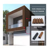 Outdoor Wall Panel – Dark Teak Finish LUXWORLD