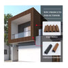 Outdoor Wall Panel – Dark Teak Finish LUXWORLD