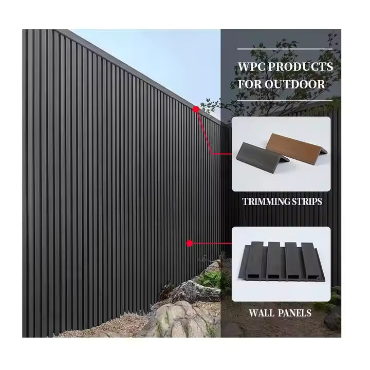 Outdoor Wall Panel – Dark Teak Finish LUXWORLD