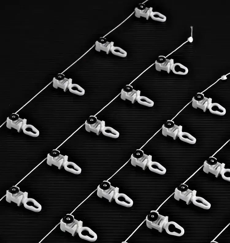 Silent curtain track runners