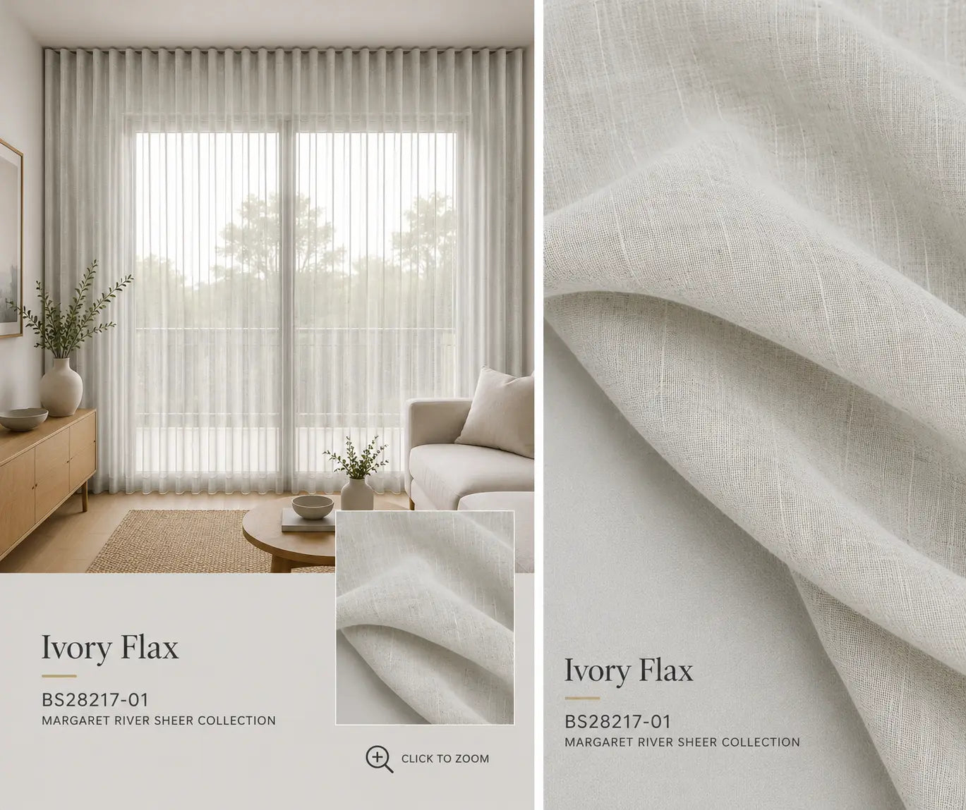 Double curtains for an apartment