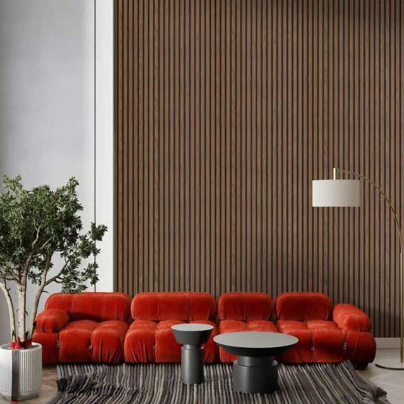 Acoustic Wall Panel (2700mm x 520mm)-Walnut LUXWORLD