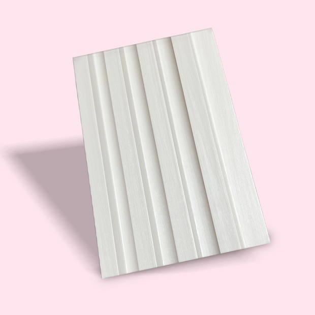 Composite Wall Cladding – Indoor Wall Panel in White Wood HW-82702-17 ( 2900mm x 160mm )