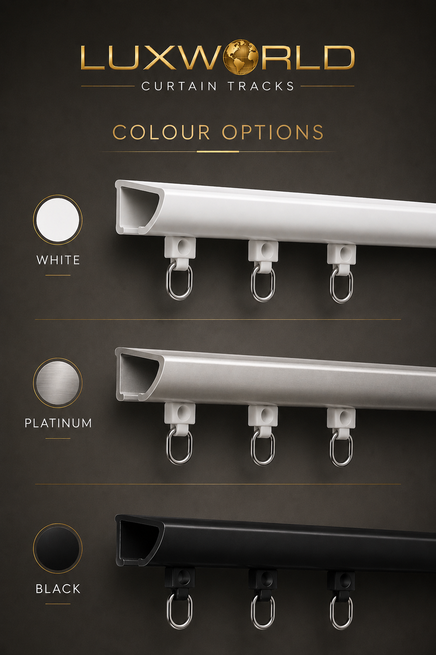Series 58 Slimline Curtain Track