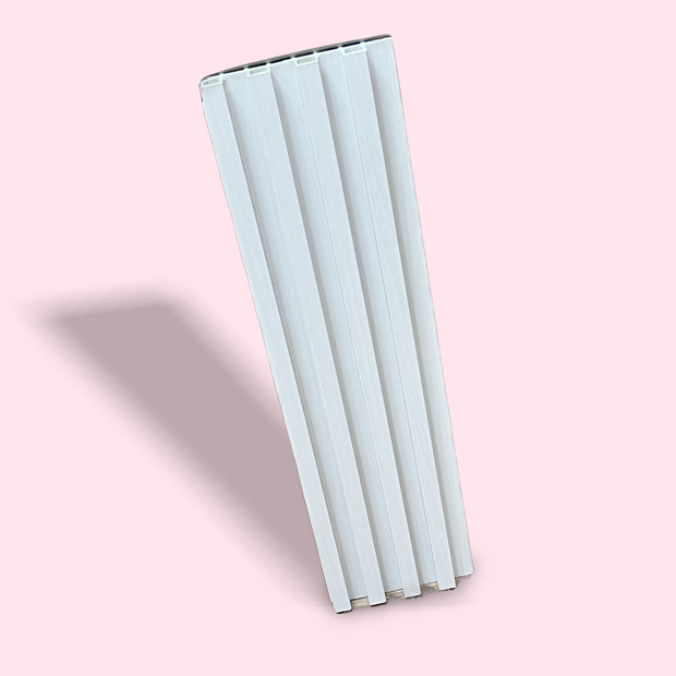 Composite Wall Cladding – Indoor Wall Panel in White Wood HW-82702-17 ( 2900mm x 160mm )