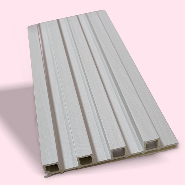 Composite Wall Cladding – Indoor Wall Panel in White Wood HW-82702-17 ( 2900mm x 160mm )