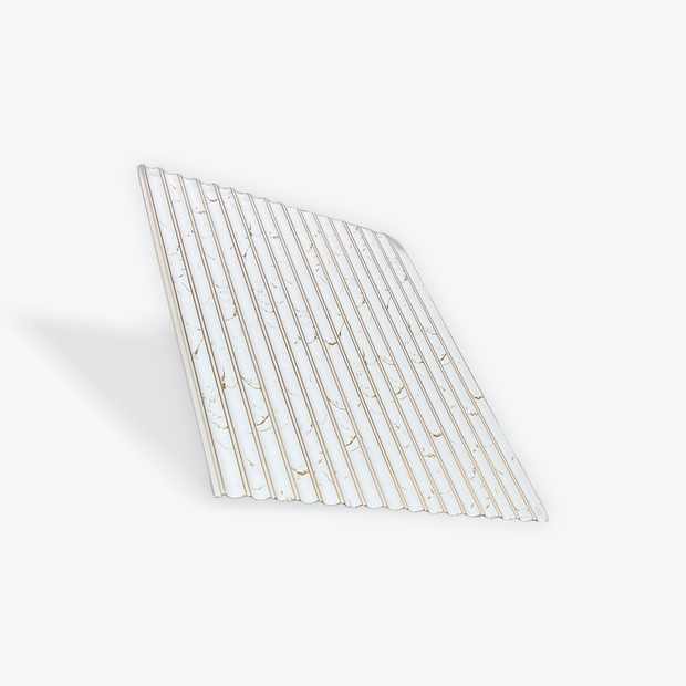 White Marble with Gold Line PS Decorative Wall Panel- BP1255-10