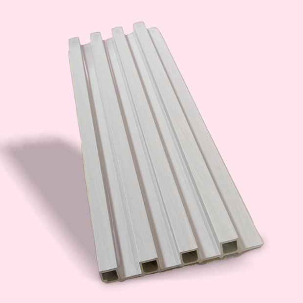 Composite Wall Cladding – Indoor Wall Panel in White Wood HW-82702-17 ( 2900mm x 160mm )