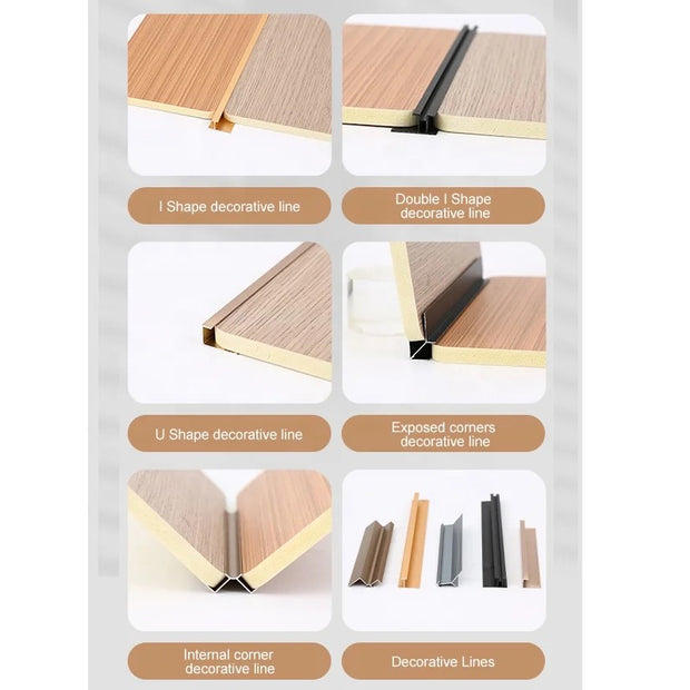 Aluminium Corner Board Joiner Angle & Trims- Black Colour 2900mm Long  Chanel- AC-05
