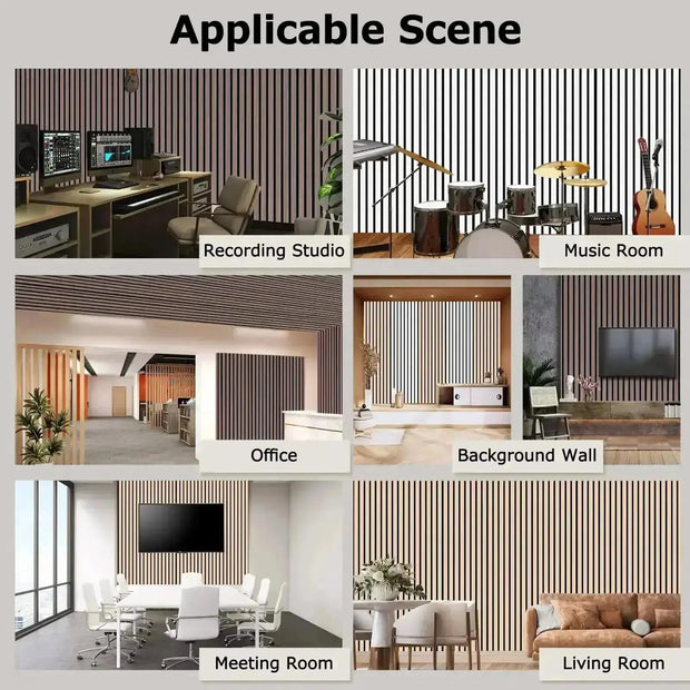 Acoustic Wall Panel (2700mm x 520mm)- white - LUXWORLD