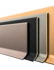 Aluminium Skirting Profile Black Finish 2900mm AC06