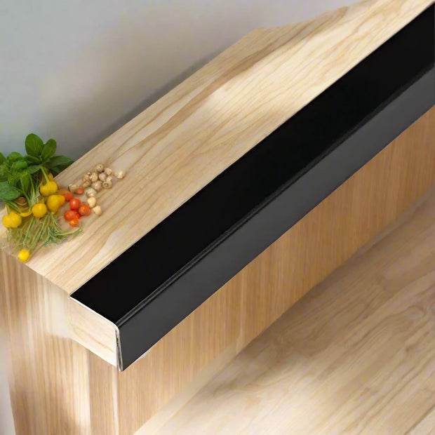 Luxworld's  Corner Aluminium Angle & Trims Chanel- Black Colour  AC-03