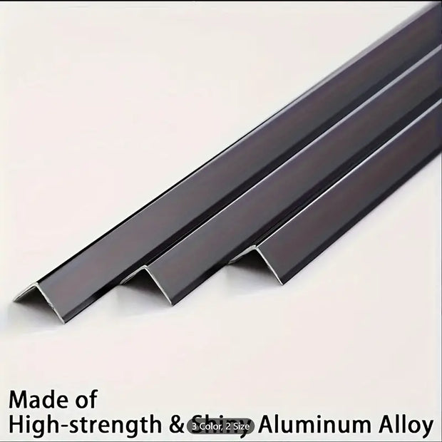 Luxworld's  Corner Aluminium Angle & Trims Chanel- Black Colour  AC-03