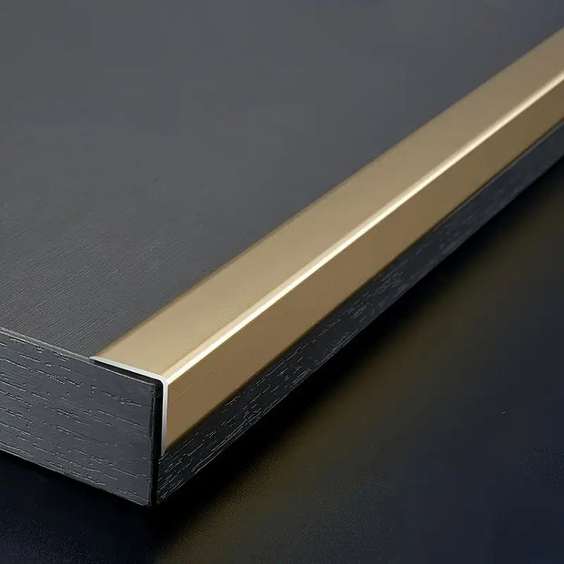 Luxworld's  Corner Aluminium Angle & Trims Chanel- Black Colour  AC-03