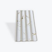 White Marble with Gold Line PS Decorative Wall Panel- BP1255-10