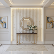 White Marble with Gold Line PS Decorative Wall Panel- BP1255-10