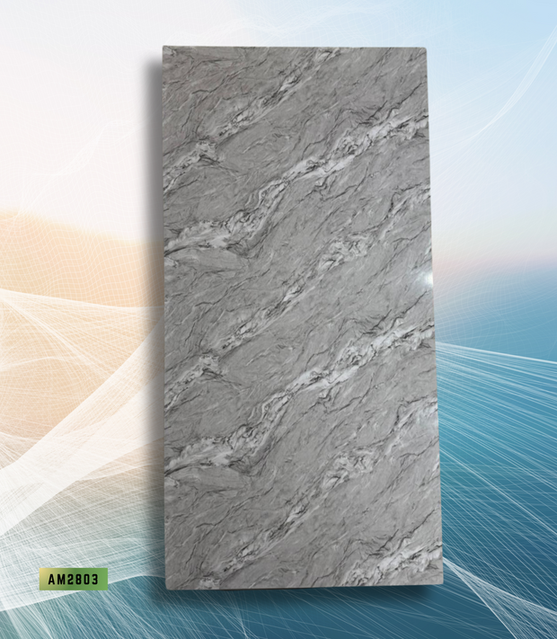 BAMBOO CHARCOAL MARBLE PVC WALL PANEL- 1220*2440*8mm (AM2802)