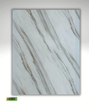 CALACATTA MARBLE BAMBOO CHARCOAL WOOD VENEER WALL PANELS - 1220* 2440* 8MM (AM2802)