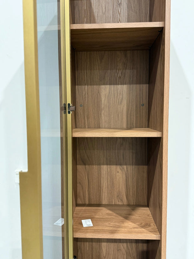 Floating TV Unit & Tall Glass Cabinet THE-LUXWORLD
