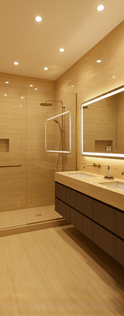 Roman Travertine- SPC Wet Wall Panel 1220mm x 2900mm