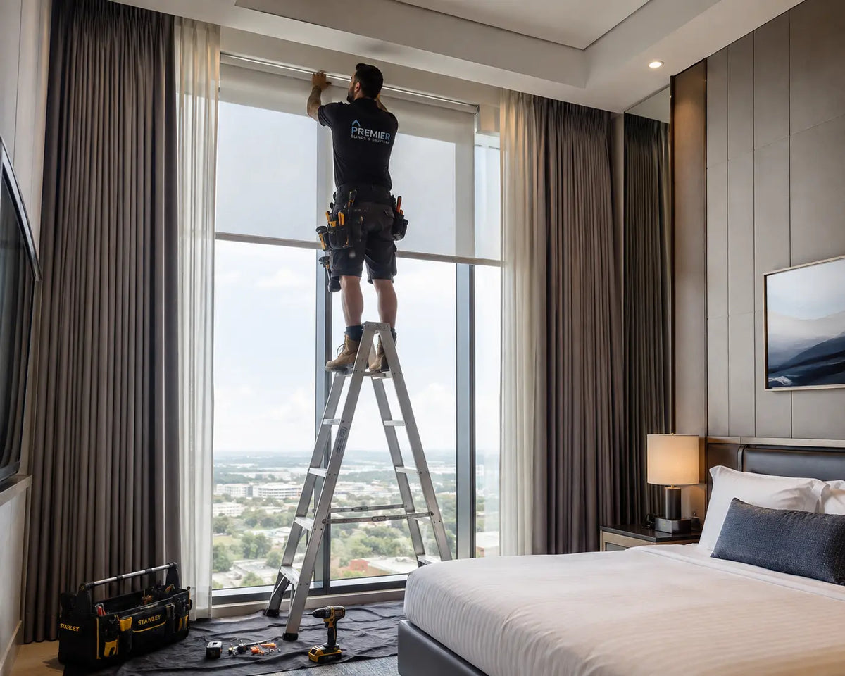 LUXWORLD curtain track measure planning and installation support