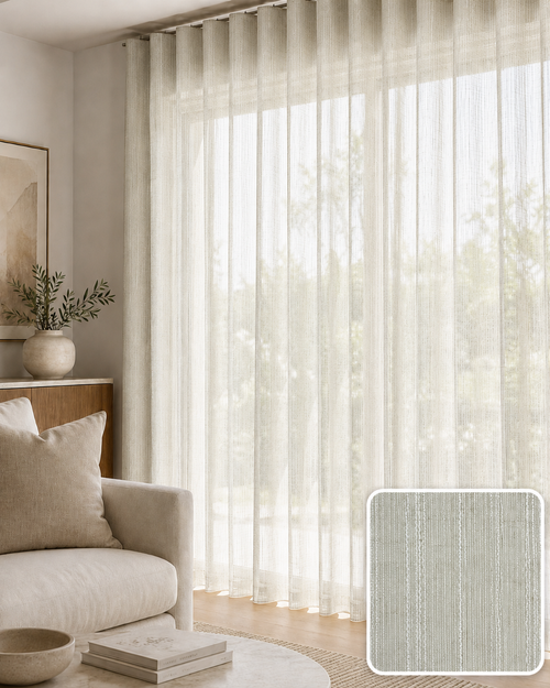 Ivory Stripe Linen — BS28205-01