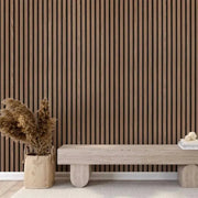 Acoustic Wall Panels in Walnut Finish – LUXWORLD (2700mm x 520mm) LUXWORLD