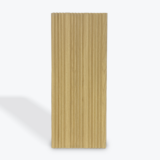 Luxworld Natural Oak PS 3D Wall Panel featuring light wood grain with authentic oak texture and honey-toned finish for bright interiors