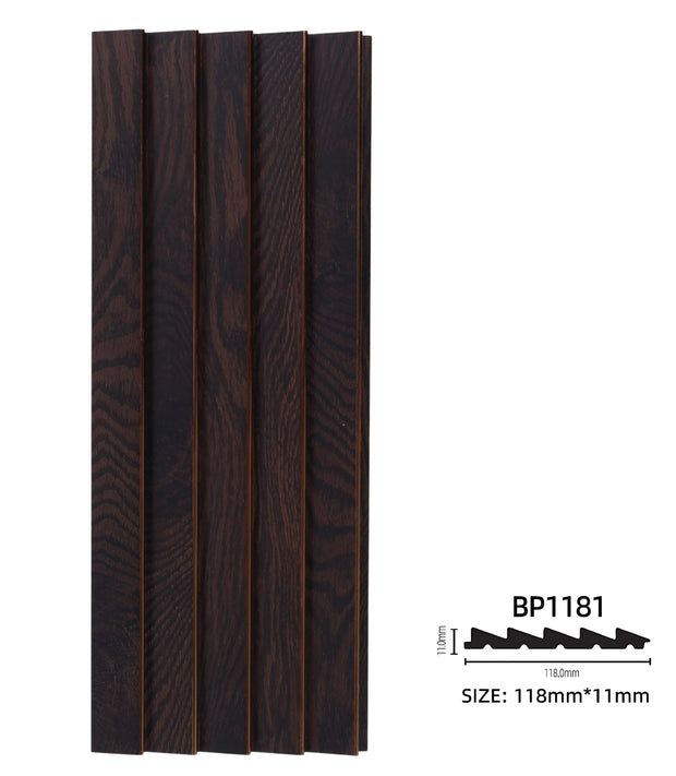 Royal Mahogany PS Decorative Wall Panel with Rose Gold Line - BP1181-3