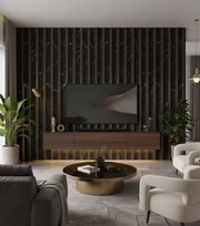 Black Marble with Gold Line PS Decorative Wall Panel- BP1255-11