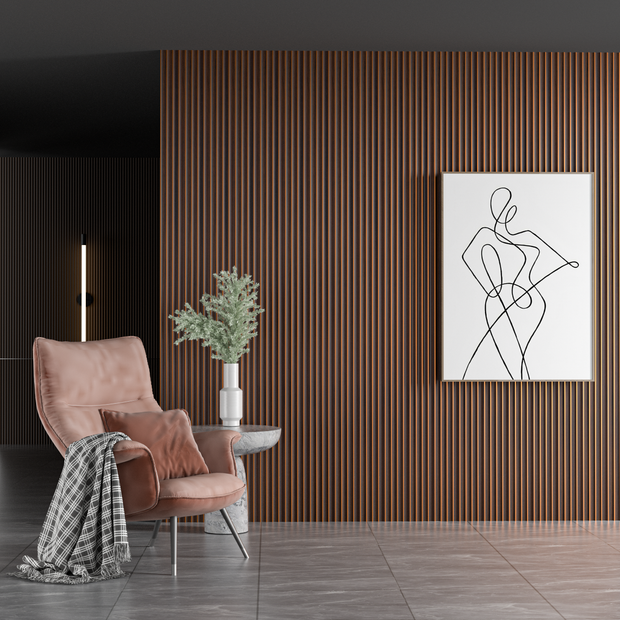 Luxworld PS fluted Decorative Wall Panels (Ebony) - AM1272-1