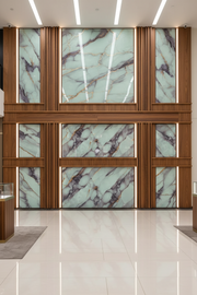 LUXWORLD Bamboo Charcoal Wood Veneer 3D PVC Marble Panels: Elegant, Durable, and Eco-Friendly Decorative Solutions - 1220*2900*5mm (GJ-27D)