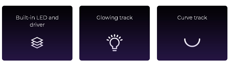 LUX Glide Smart LED Motorised Curtain Tracks