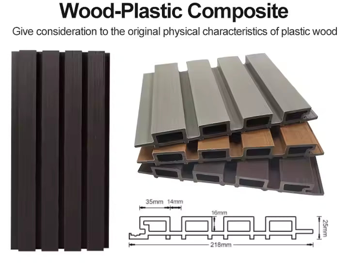 Outdoor Wall Panel – Dark Teak Finish LUXWORLD