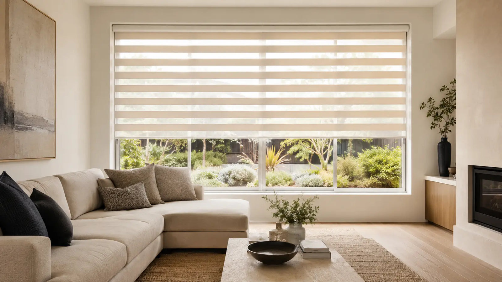 Coordinated Zebra blinds for a multi-window project