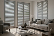 aluminium Plantation Shutters in living area 