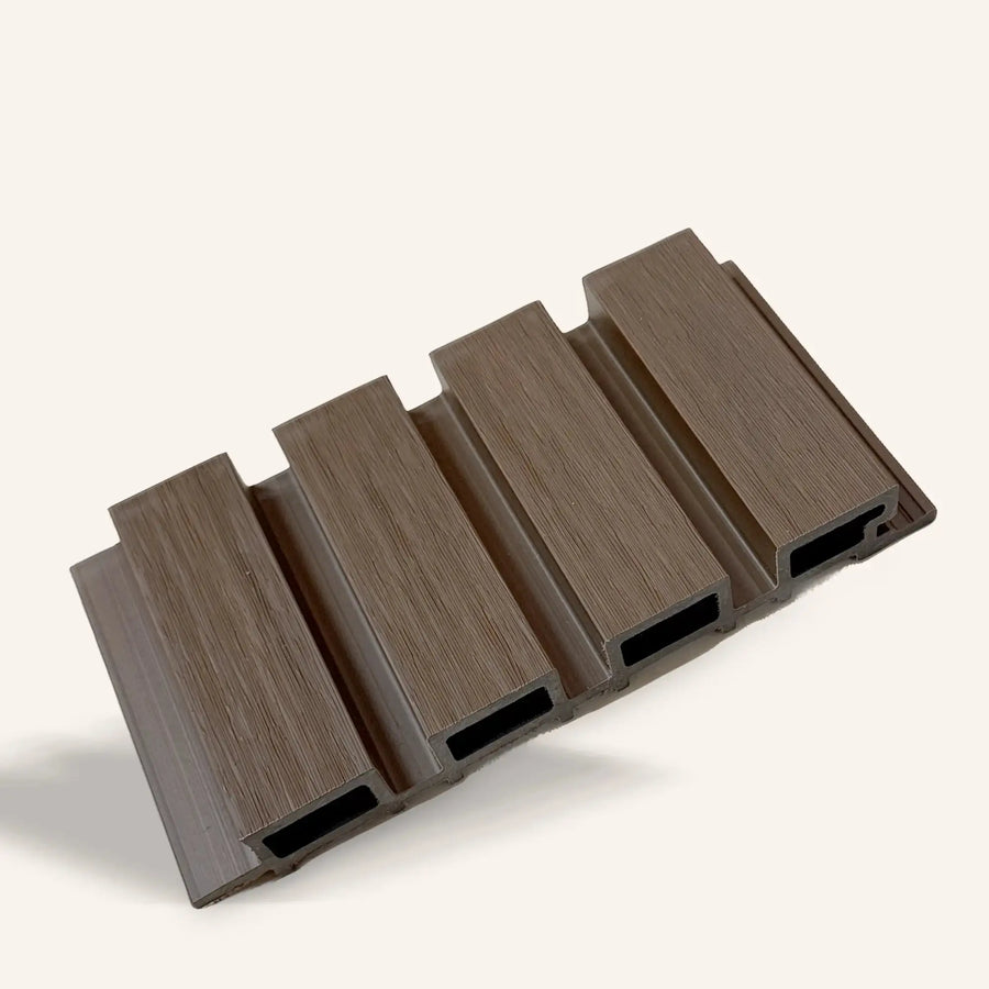 Black exterior composite wood panel by LUXWORLD, 2700mm long and 220mm wide, suitable for outdoor cladding and wall applications.