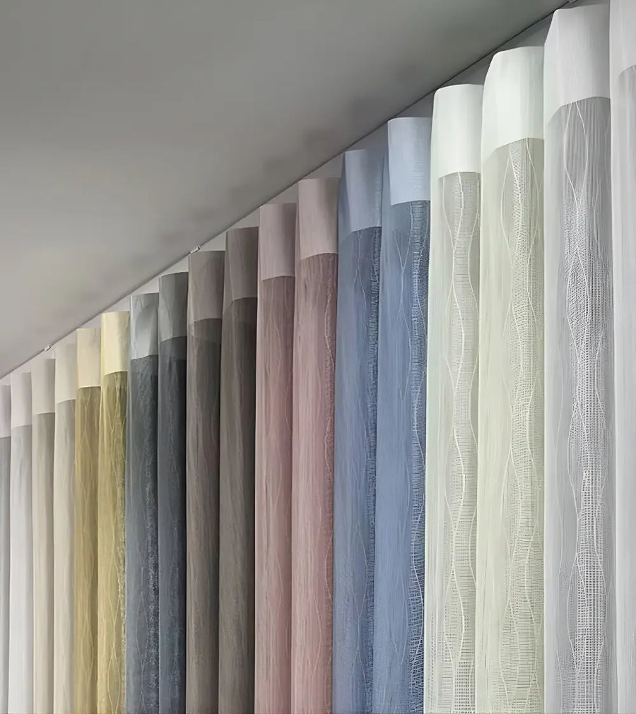 LUXWORLD Dream Blinds Floral Wave curtains with a vibrant floral pattern, designed for stylish window dressing.