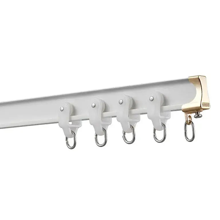 LUXWORLD GlideMaster Flexi Curtain Tracks for curtains and drapes, showcasing adjustable, flexible curtain track system.