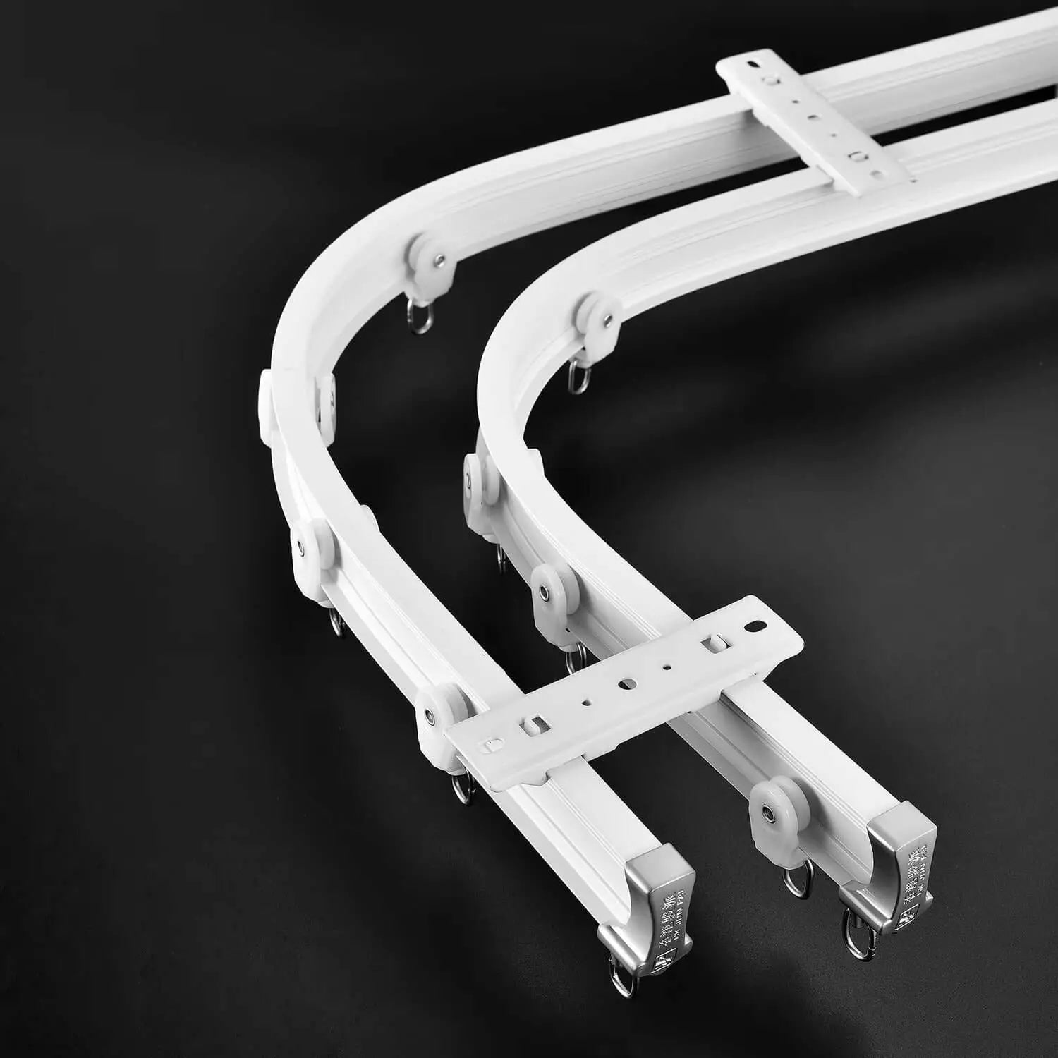 LUXWORLD GlideMaster Flexi Curtain Tracks for curtains and drapes, flexible metal track with mounting hardware and adjustable length
