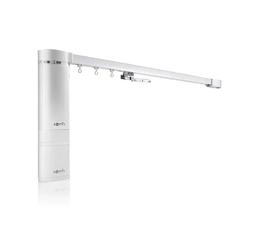 Luxworld Series 82 Powered by Somfy motorized window blind with sleek design and control features.