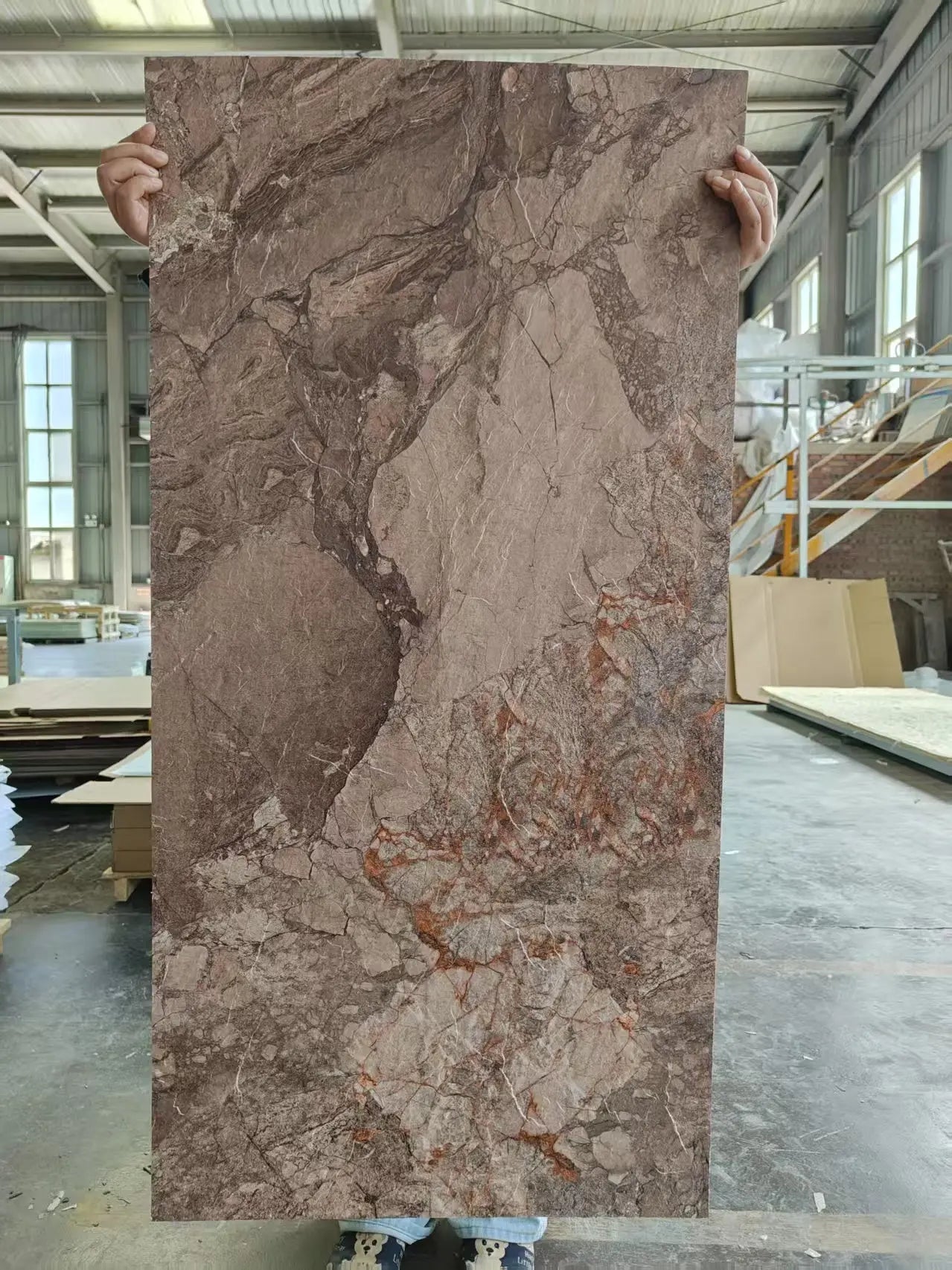 Luxworld ECO Flexi Stone Urban Earth wall cladding panel showing natural stone texture and flexible stone wall design.