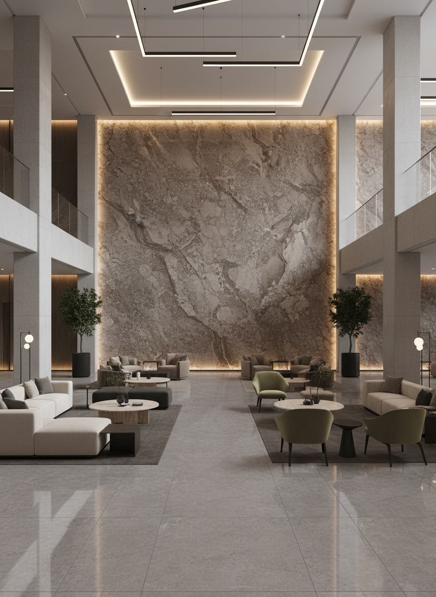 Luxworld ECO Flexi Stone Urban Earth wall cladding panel showing natural stone texture and flexible design for interior or exterior walls.