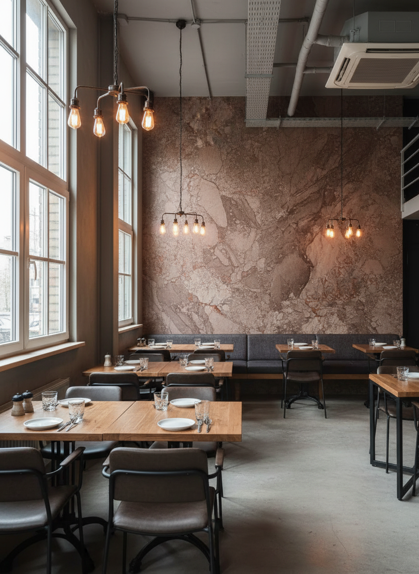 Luxworld ECO Flexi Stone Urban Earth wall cladding panel showing natural stone texture and flexible design for interior or exterior walls.