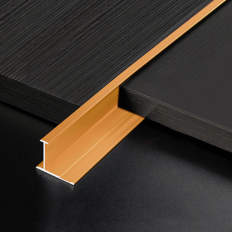 Black and gold aluminium T joiner angle and trims for wall cladding, 2900mm long, by LUXWORLD.