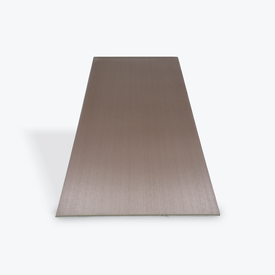 Brushed copper wall panel, LUXWORLD wall cladding, 1220mm x 2900mm, textured metallic surface for interior wall decor