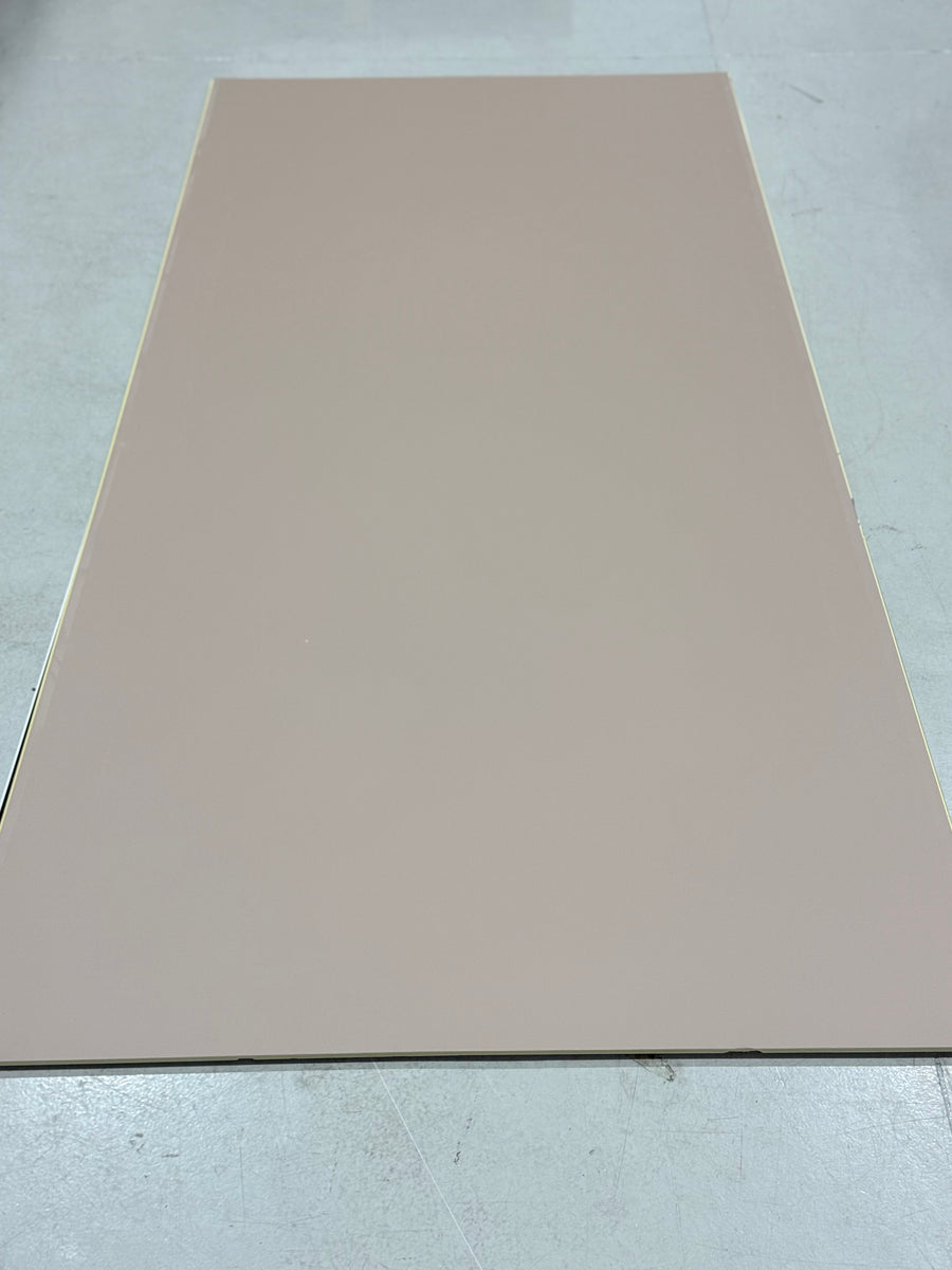 Cashmere Rose WPC wall panel by LUXWORLD, showing textured beige and pink-toned wall cladding with wood grain finish.