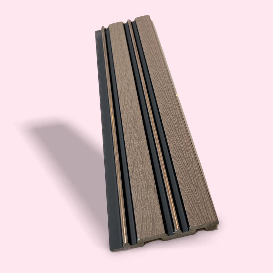 LUXWORLD American Oak decorative fluted wall panels, PS decorative wall cladding with a textured, modern design for interior walls.